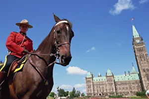 Royal Canadian Mounted Policeman outside the Parliament Building in Ottawa Royal Canadian Mounted Policeman outside the Parliament Building in Ottawa
