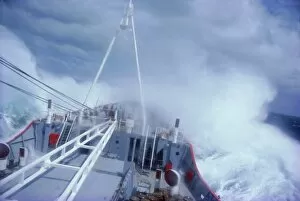 Rough Collection: RRS Bransfield in rough seas en route to Antarctica, Polar Regions