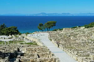 Images Dated 4th April 2015: Ruins of ancient Kameiros, Kalavarda, Rhodes, Dodecanese Islands, Greek Islands, Greece