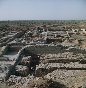 The ruins at the archaeological site of Mohenjodaro The ruins at the archaeological site of Mohenjodaro