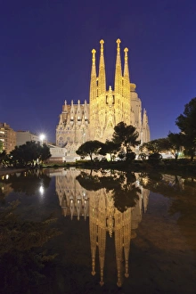 Sagrada Familia, by architect Antonio Gaudi, UNESCO World Heritage Site, Barcelona
