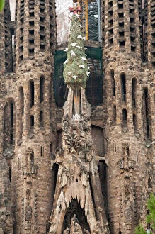 Sagrada Familia Cathedral by Gaudi, UNESCO World Heritage Site, Barcelona, Catalunya (Catalonia) (Cataluna), Spain