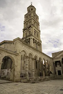 Saint Domnius Bell Tower in old historic downtown, UNESCO World Heritage Site, Split Saint Domnius Bell Tower in old historic downtown, UNESCO World Heritage Site, Split