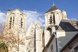 Saint Etienne cathedral in Bourges, UNESCO World Heritage Site, Cher, France, Europe Saint Etienne cathedral in Bourges, UNESCO World Heritage Site, Cher, France, Europe