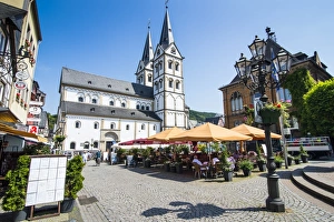 Saint Severuss Church on the market square of Boppard, UNESCO World Heritage Site, Rhine Valley Saint Severuss Church on the market square of Boppard, UNESCO World Heritage Site, Rhine Valley