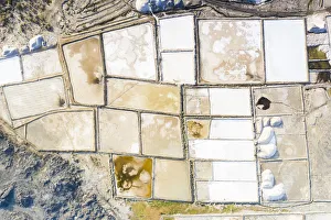 Salt tanks from above, Lake Afrera (Lake Afdera), Danakil Depression, Afar Region Salt tanks from above, Lake Afrera (Lake Afdera), Danakil Depression, Afar Region