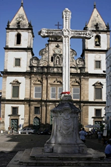 The San Francesco cathedral in the center of Salvador de Bahia, Brazil, South America The San Francesco cathedral in the center of Salvador de Bahia, Brazil, South America