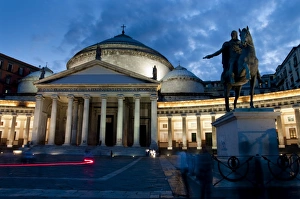 San Francesco di Paola and Piazza del Plebiscito, Naples, Campania, Italy, Europe San Francesco di Paola and Piazza del Plebiscito, Naples, Campania, Italy, Europe