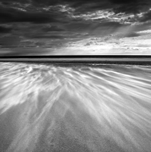 Sand blowing across the beach, Alnmouth, Alnwick, Northumberland, England Sand blowing across the beach, Alnmouth, Alnwick, Northumberland, England