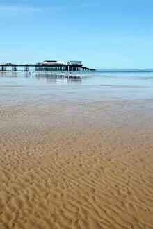 Images Dated 3rd September 2012: Sand ripples at Cromer Pier, Cromer, Norfolk, England, United Kingdom, Europe