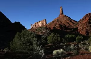 Utah Gallery: The sandstone spire of Castleton Tower dominates the Castle Valley, near the Colorado River