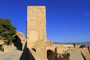 Santa Caterina Tower, Santa Barbara Castle, Alicante City, Spain, Europe Santa Caterina Tower, Santa Barbara Castle, Alicante City, Spain, Europe