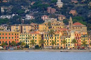 Santa Margherita Ligure seen from the harbour, Genova (Genoa), Liguria, Italy, Europe Santa Margherita Ligure seen from the harbour, Genova (Genoa), Liguria, Italy, Europe