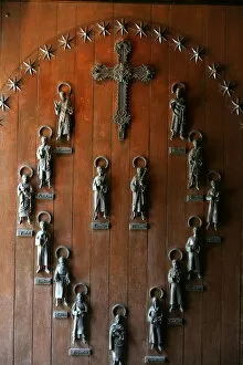 Images Dated 16th July 2006: Santo Toribio monastery door, Liebana, Cantabria, Spain, Europe