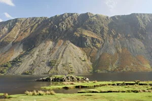 Eroded Gallery: The Screes, Lake Wastwater, Wasdale, Lake District National Park, Cumbria