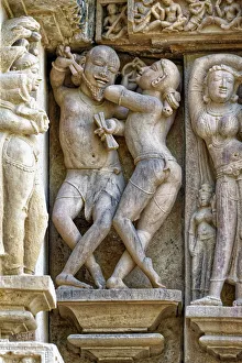 Sculptures on the walls of Lakshmana Temple, Khajuraho Group of Monuments Sculptures on the walls of Lakshmana Temple, Khajuraho Group of Monuments