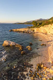 Secluded beach near Argostoli, Kefalonia, Ionian Islands, Greek Islands, Greece, Europe Secluded beach near Argostoli, Kefalonia, Ionian Islands, Greek Islands, Greece, Europe