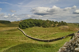 A section of Hadrians Wall at Housesteads Fort, Bardon Mill, UNESCO World Heritage Site A section of Hadrians Wall at Housesteads Fort, Bardon Mill, UNESCO World Heritage Site