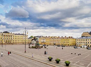 Senate Square, elevated view, Helsinki, Uusimaa County, Finland, Europe Senate Square, elevated view, Helsinki, Uusimaa County, Finland, Europe