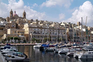 Skylines Gallery: Senglea harbour, Malta, Mediterranean, Europe