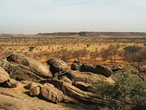 Kiffa Collection: A series of rock formations between Kiffa and Ayoun, Mauritania, Sahara Desert, West Africa, Africa