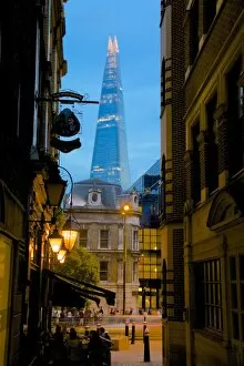 Images Dated 11th August 2012: The Shard from City of London, London, England, United Kingdom, Europe