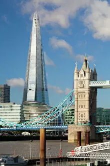 Futuristic Gallery: The Shard and Tower Bridge, London, England, United Kingdom, Europe