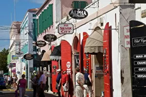 Main Street Gallery: Shops lining the central Main Street, Charlotte Amalie, U.S. Virgin Islands