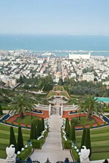 Images Dated 19th February 2009: Shrine of the Bab, Bahai Gardens, Haifa, Israel, Middl eEast