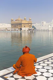 Sikh at The Harmandir Sahib (The Golden Temple), Amritsar, Punjab, India, Asia Sikh at The Harmandir Sahib (The Golden Temple), Amritsar, Punjab, India, Asia