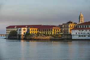 Skyline of Casco Viejo, UNESCO World Heritage Site, Panama City, Panama, Central America Skyline of Casco Viejo, UNESCO World Heritage Site, Panama City, Panama, Central America
