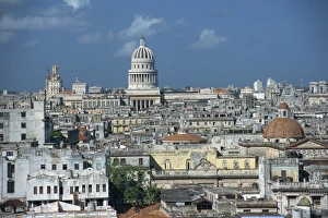 Skyline and El Capitolio Nacional from Iglesia y Monasterio de San Francisco de Asis Skyline and El Capitolio Nacional from Iglesia y Monasterio de San Francisco de Asis