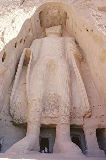 Bamiyan Gallery: Small Buddha statue in cliff (since destroyed by the Taliban), Bamiyan, Afghanistan