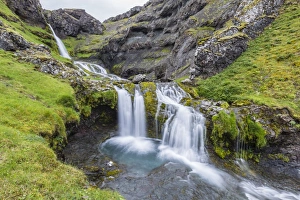 Small waterfall just outside the town of Grundarfjordur on the Snaefellsnes Peninsula Small waterfall just outside the town of Grundarfjordur on the Snaefellsnes Peninsula
