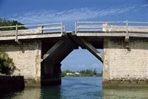 The smallest drawbridge in the world, Somerset, Bermuda, Atlantic Ocean, Central America