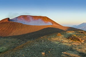Smoking 700m wide crater of Volcan Telica in the North West volcano chain, one of the countrys most active volcanoes Smoking 700m wide crater of Volcan Telica in the North West volcano chain, one of the countrys most active volcanoes
