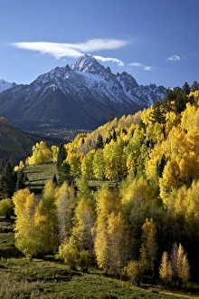 Sneffels Range with fall colors near Dallas Divide, Uncompahgre National Forest Sneffels Range with fall colors near Dallas Divide, Uncompahgre National Forest