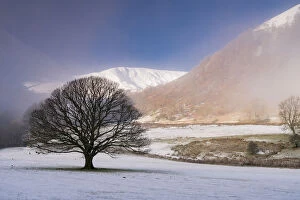Images Dated 31st January 2019: Snow and mist at Glencoyne, Ullswater, Lake District National Park, UNESCO World