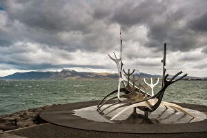 Images Dated 15th September 2013: Solfar (Sun Voyager) sculpture by Jon Gunnar Arnason in Reykjavik, Iceland, Polar Regions