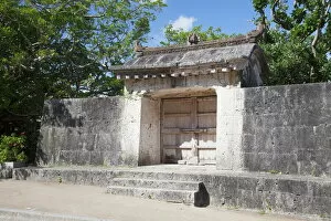 Images Dated 19th October 2013: Sonohyan Utaki Stone Gate at Shuri Castle, UNESCO World Heritage Site, Naha, Okinawa, Japan, Asia