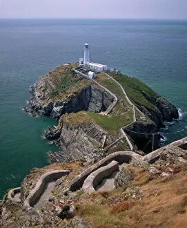 Images Dated 1st January 1970: South Stack lighthouse on the western tip of Holy Island, Anglesey, North Wales