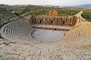 Images Dated 1st March 2008: The South Theatre, Jerash, a Roman City of the Decapolis, Jordan, Middle East