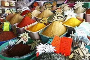 Gabes Gallery: Spices on stall in market of Souk Jara, Gabes, Tunisia, North Africa, Africa