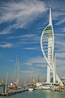 Prints of The Spinnaker Tower, Waterfront Complex, Portsmouth, Hampshire, England, United Kingdom, Europe Hampshire Prints: The Spinnaker Tower Print, Portsmouth Waterfront, England