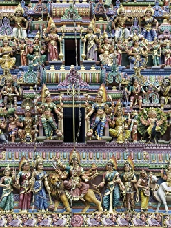 Sri Mariamman Hindu Temple, Singapore, Southeast Asia, Asia Sri Mariamman Hindu Temple, Singapore, Southeast Asia, Asia