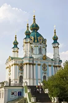 Ukraine Collection: St. Andrews Church, Kiev, Ukraine, Europe