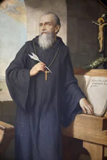 St. Benedict of Nursia, painted by Hermann Nigg in 1926, Heiligenkreuz Abbey St. Benedict of Nursia, painted by Hermann Nigg in 1926, Heiligenkreuz Abbey