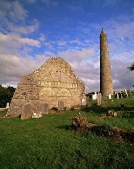 Ireland Collection: St. Declans cathedral and round tower