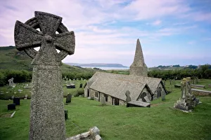 St. Enodoc, 14th century church near Trebetherick, where the poet Sir John Betjeman is St. Enodoc, 14th century church near Trebetherick, where the poet Sir John Betjeman is