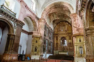 Gold Leaf Gallery: St. Francis of Assisi church, UNESCO World Heritage Site, Old Goa, Goa, India, Asia